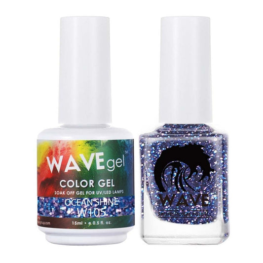 Matching - W105 Ocean Shine Diamond Nail Supplies