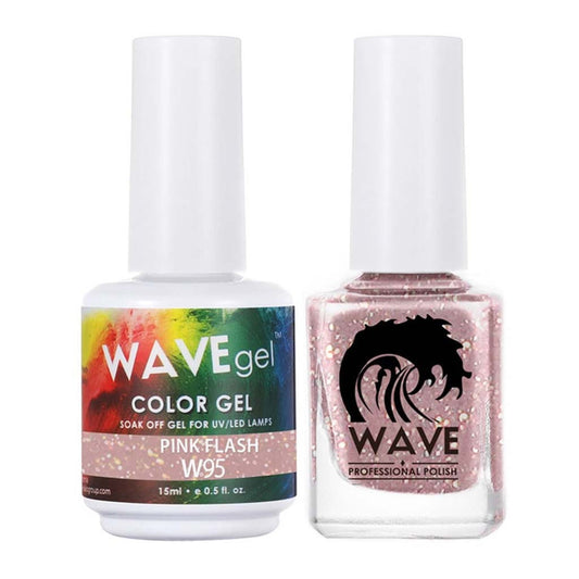 Matching - W95 Pink Flash Diamond Nail Supplies