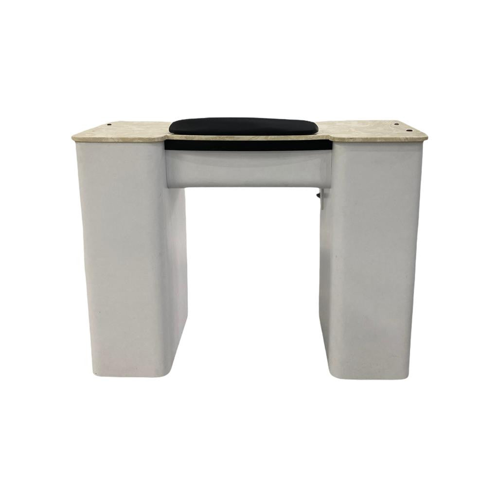 Nail Table White T1 with dust collector Diamond Nail Supplies