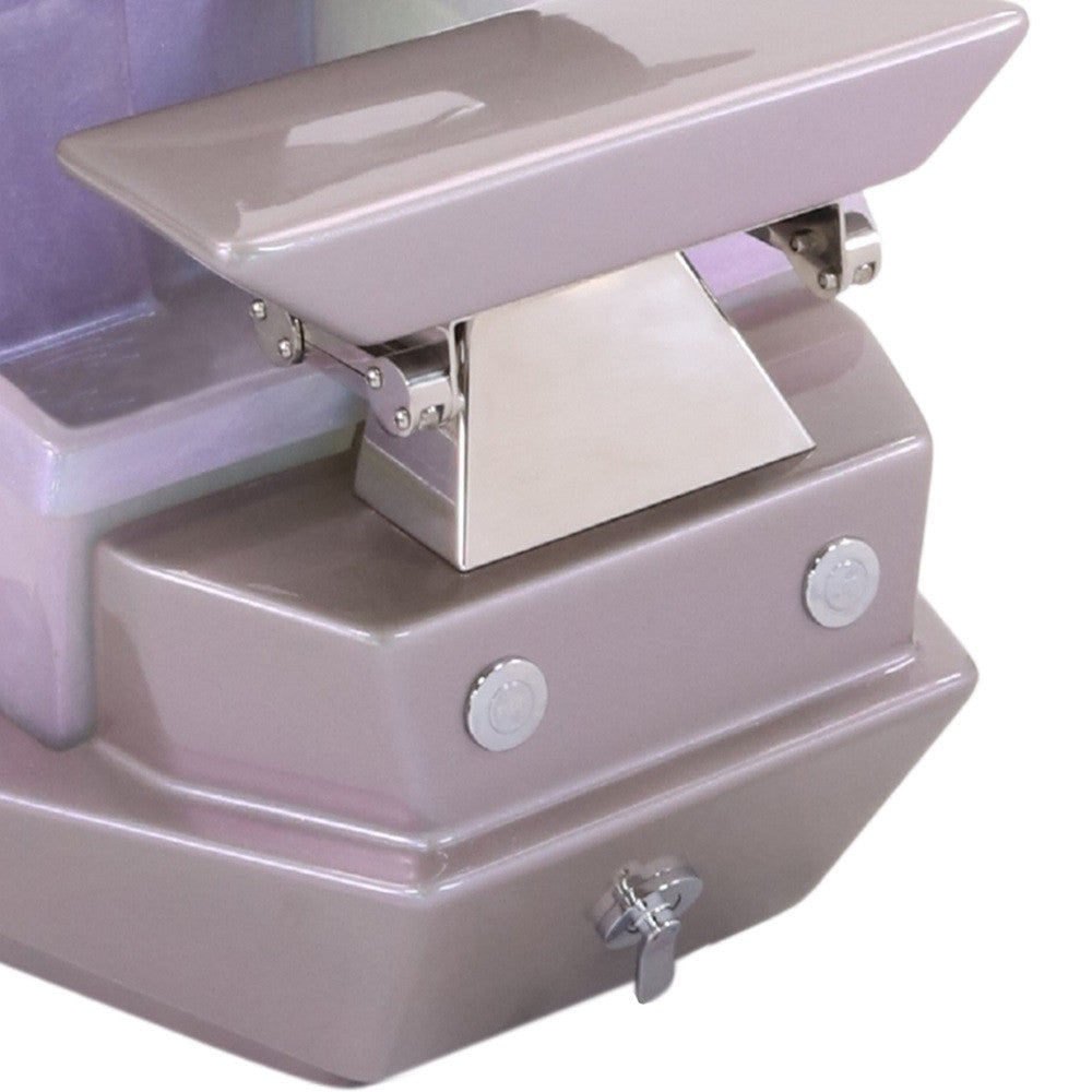 Pedicure Base Tub - Maximus Grey With Mermaid Blue Bowl Diamond Nail Supplies