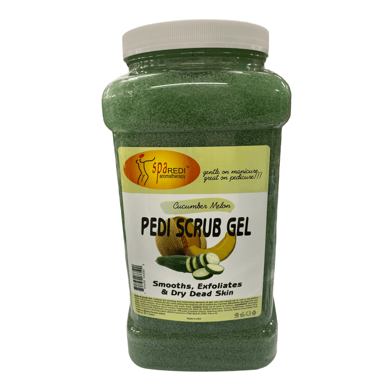 Pedi Scrub Gel - Cucumber & Melonÿ 1G Diamond Nail Supplies