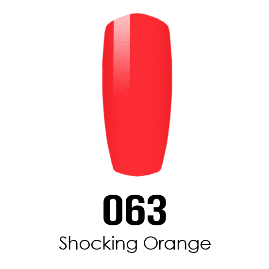Duo Gel - DC063 Shocking Orange Diamond Nail Supplies