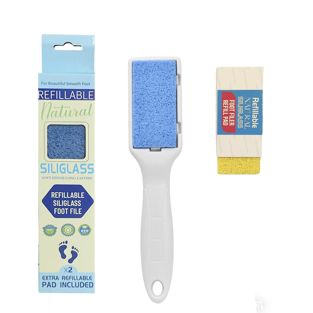 Foot File - Refillable Pumice With Handle + Extra Pumice