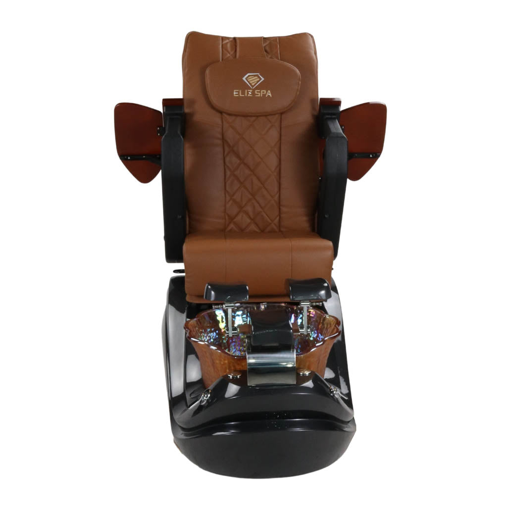 Pedicure Spa Chair - Phoenix (Wood | Cappuccino | Black)