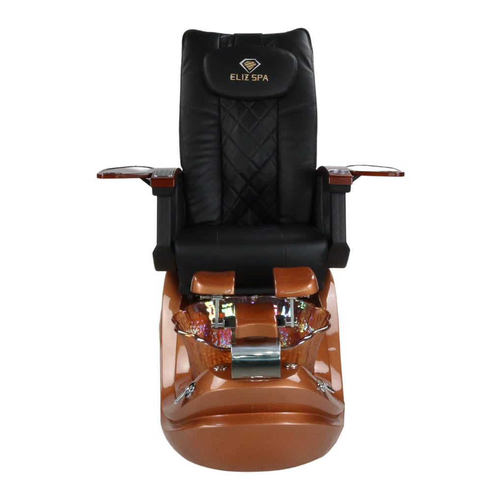 Pedicure Spa Chair - Phoenix (Wood | Black | Gold)