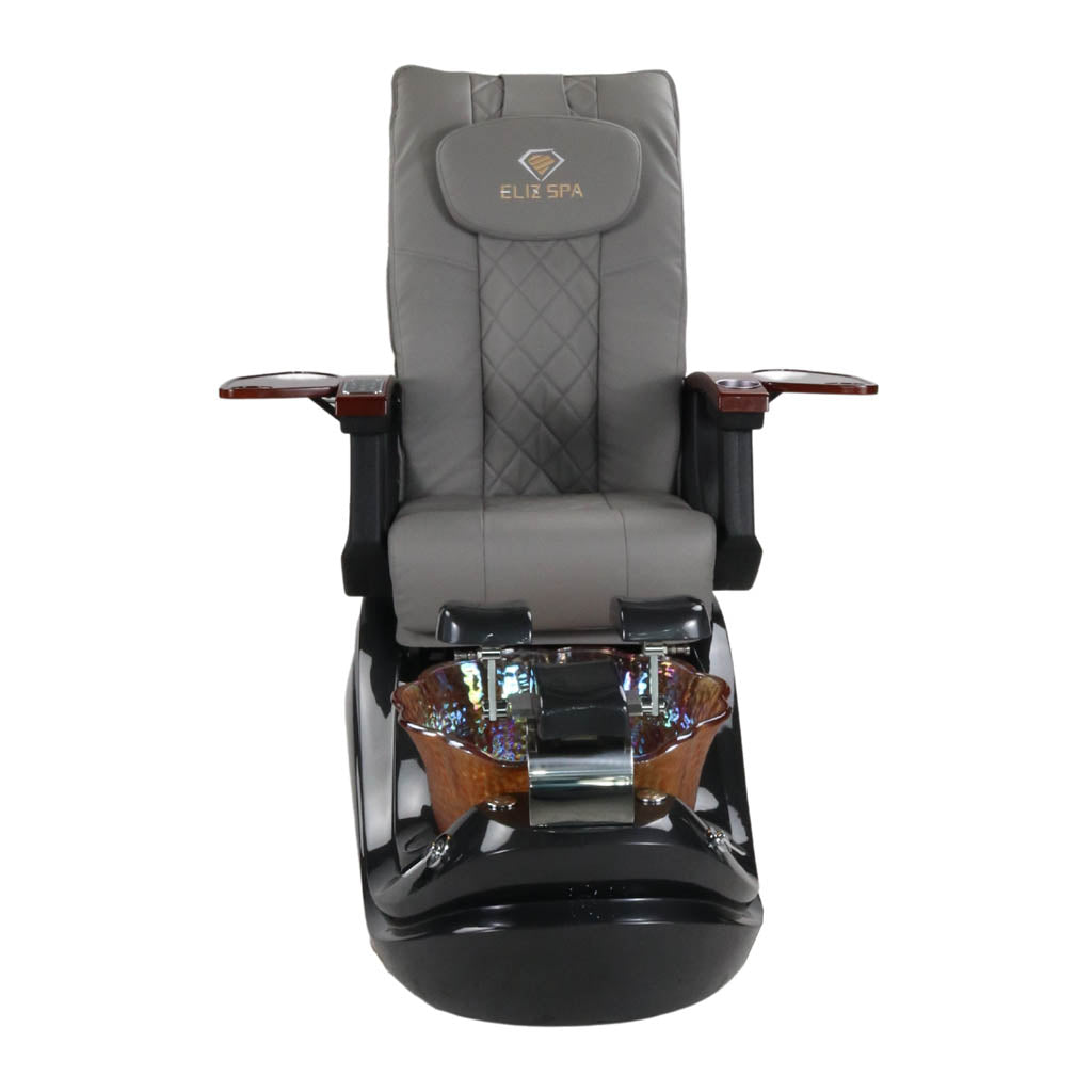 Pedicure Spa Chair - Phoenix (Wood | Grey | Black)