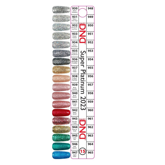 DND Duo Colour Chart Swatches - 15