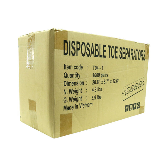 Disposable Toe Separators Assorted Colours - 1000pc (Carton)