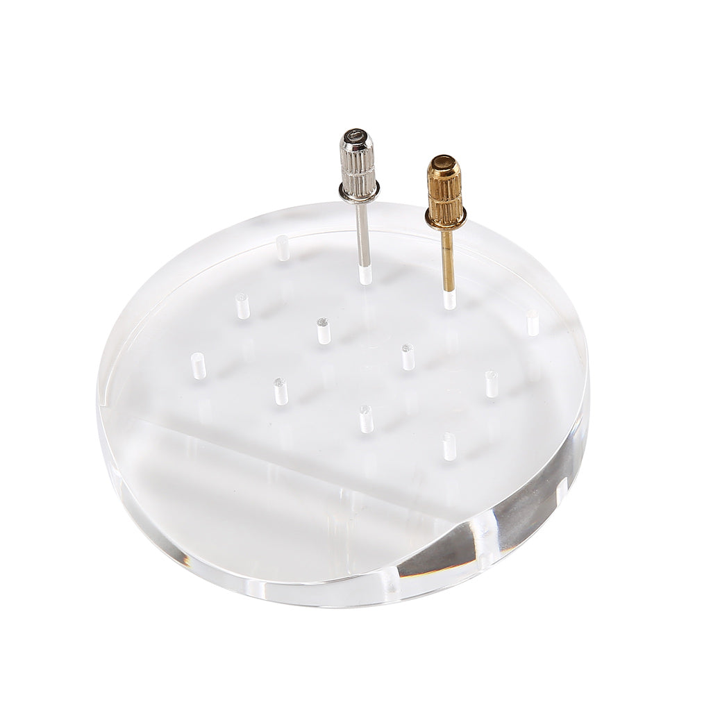Drill Bit Stand (Round) - Clear 12 Slots