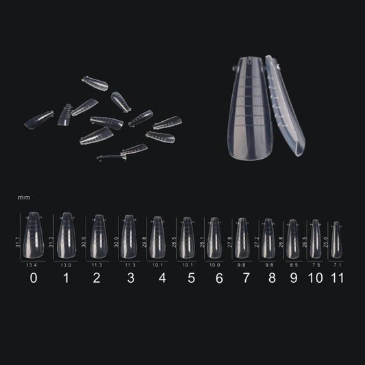 Dual Form Tips - Coffin #0-11 120pc
