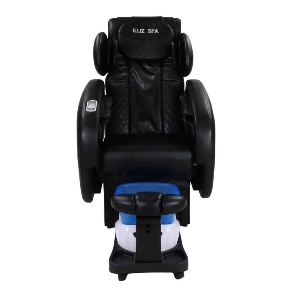 Pedicure Spa Chair - Grande No Plumbing (Black | Black | Blue/Black)