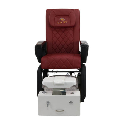Pedicure Spa Chair - Omega Retractable (Black | Burgundy | White)