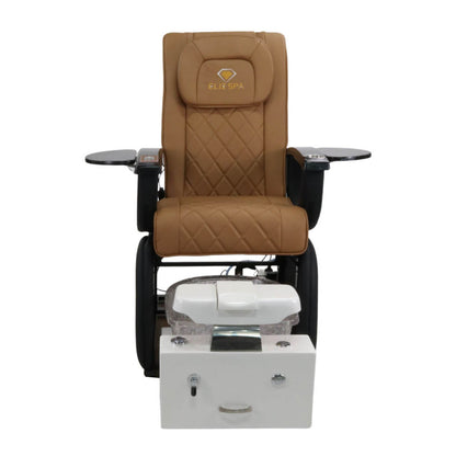 Pedicure Spa Chair - Omega Retractable (Black | Cappuccino | White)