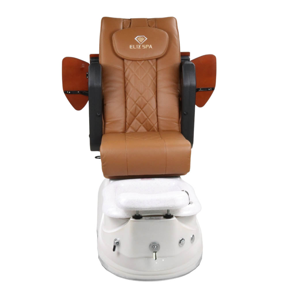 Pedicure Spa Chair - Pearl (Wood | Cappuccino | White)