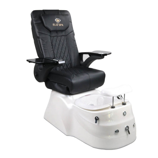 Pedicure Spa Chair - Quartz (Black | Black | White)