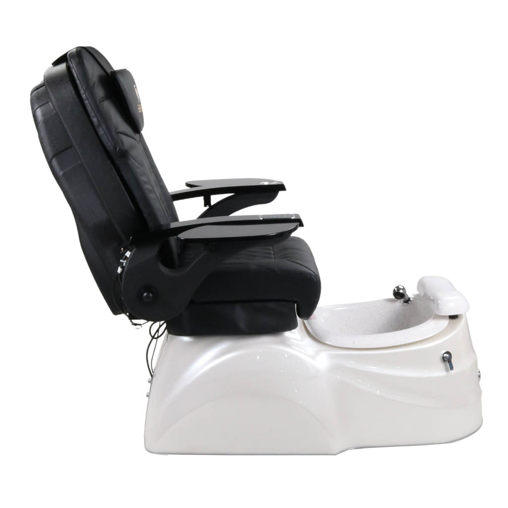 Pedicure Spa Chair - Quartz (Black | Black | White)