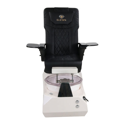 Pedicure Spa Chair - Eclipse (Black | Black | White)