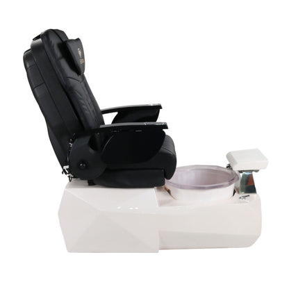 Pedicure Spa Chair - Eclipse (Black | Black | White)