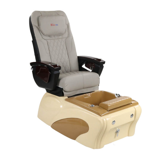 Pedicure Spa Chair - Expresso (Wood | Grey | Cream)