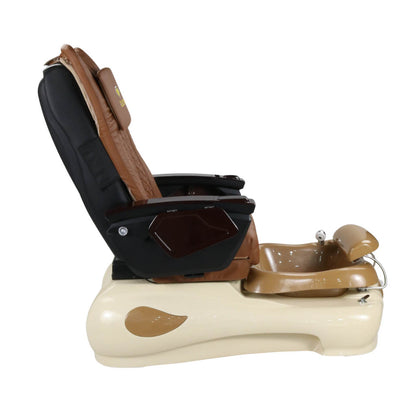 Pedicure Spa Chair - Expresso #2 (Wood | Cappuccino | Cream)