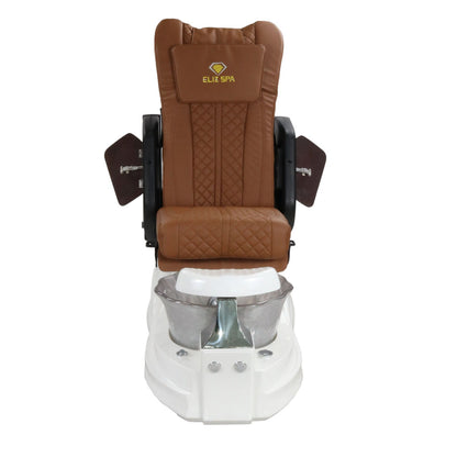 Pedicure Spa Chair - Frost (Wood | Cappuccino | White)
