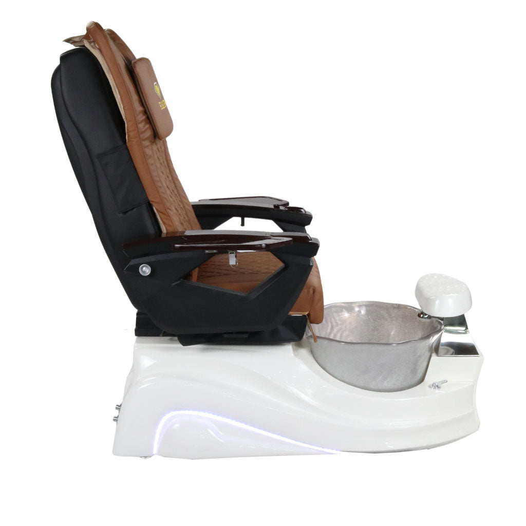 Pedicure Spa Chair - Frost (Wood | Cappuccino | White)