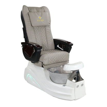 Pedicure Spa Chair - Frost (Wood | Light Grey | White)
