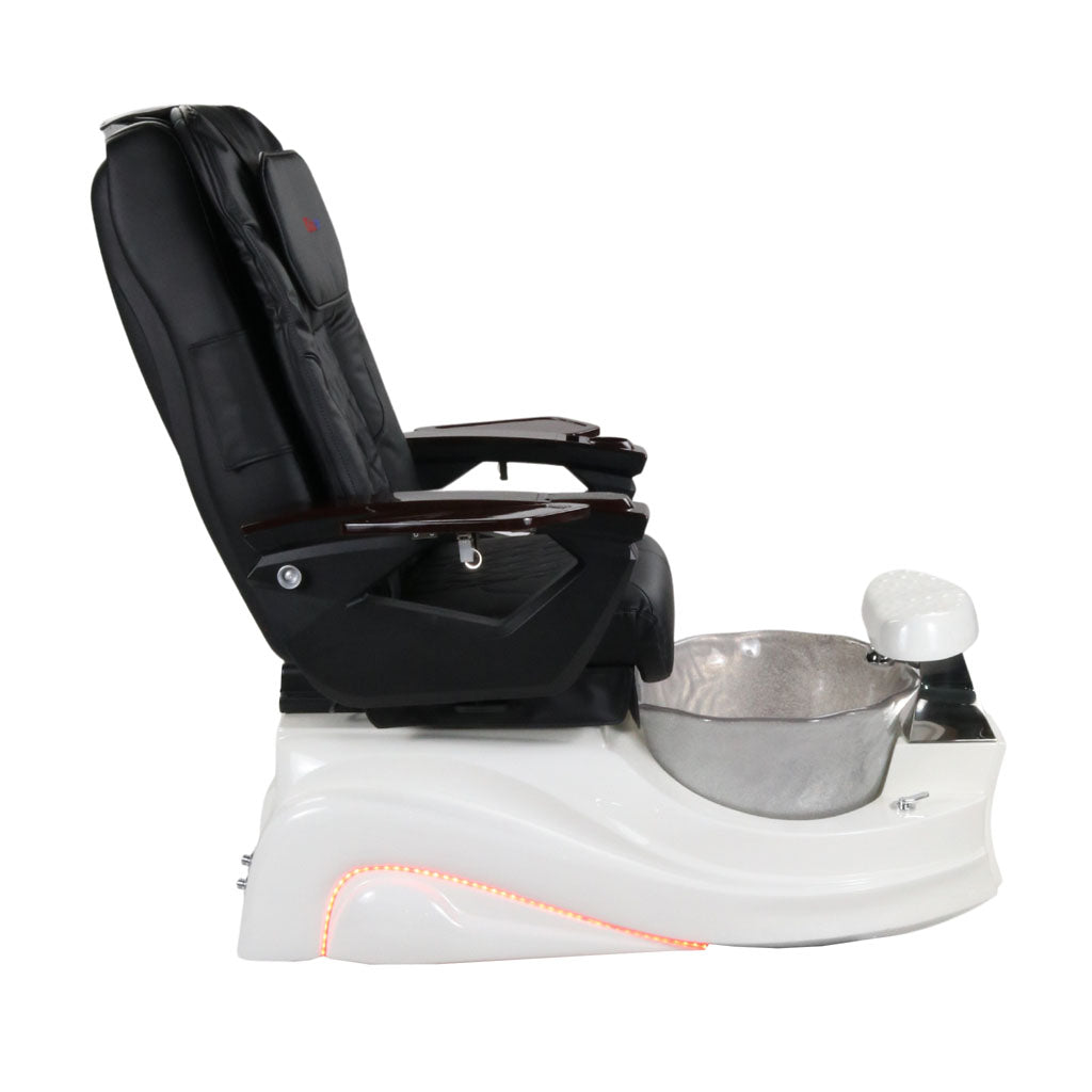 Pedicure Spa Chair - Frost #2 (Wood | Black | White)