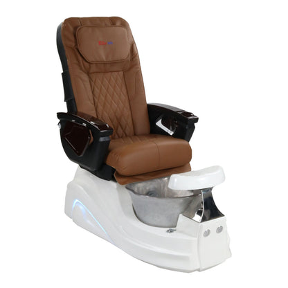 Pedicure Spa Chair - Frost #2 (Wood | Cappuccino | White)
