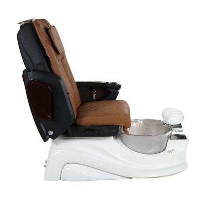 Pedicure Spa Chair - Frost #2 (Wood | Cappuccino | White)