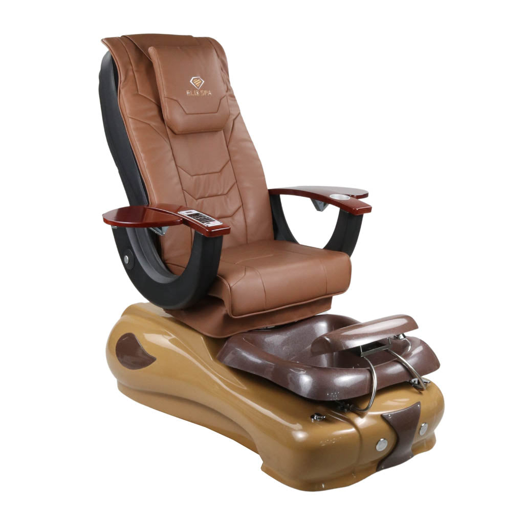 Pedicure Spa Chair - Mocha (Wood | Cappuccino | Brown)