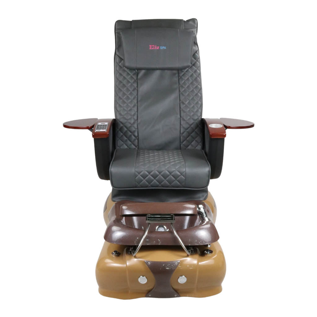 Pedicure Spa Chair - Mocha (Wood | Grey | Brown)