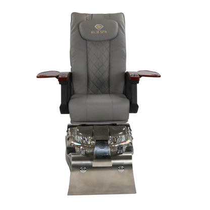 Pedicure Spa Chair - Nimbus (Wood | Grey | Silver)