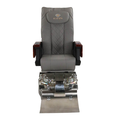 Pedicure Spa Chair - Nimbus (Wood | Grey | Silver)