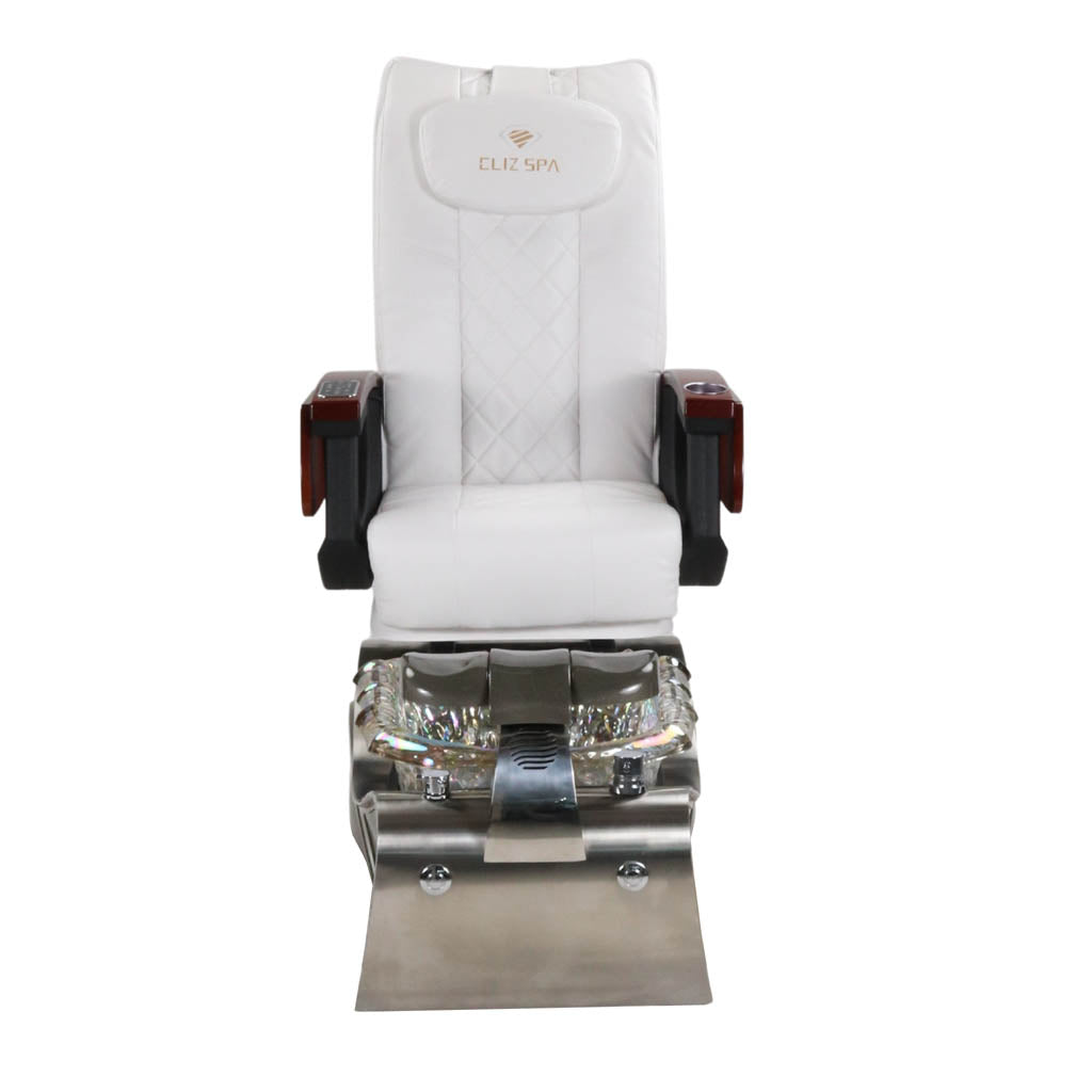 Pedicure Spa Chair - Nimbus (Wood | White | Silver)