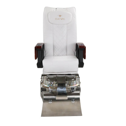 Pedicure Spa Chair - Nimbus (Wood | White | Silver)