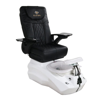 Pedicure Spa Chair - Zeta (Black | Black | White)