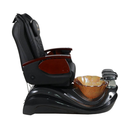 Pedicure Spa Chair - Phoenix (Wood | Black | Black)