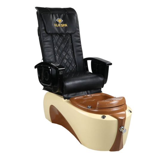 Pedicure Spa Chair - Toffee (Black | Black | Cream)