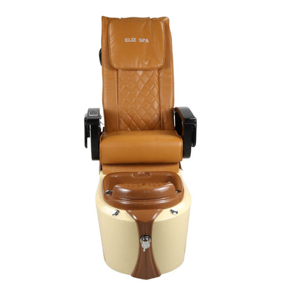 Pedicure Spa Chair - Toffee (Black | Mustard | Cream)
