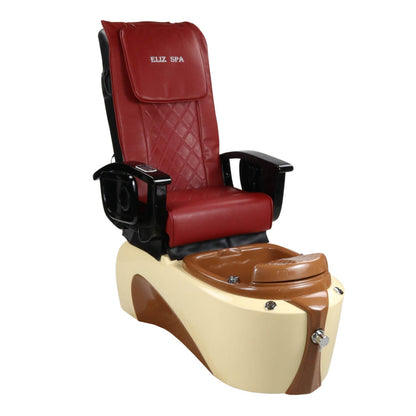 Pedicure Spa Chair - Toffee (Black | Red | Cream)