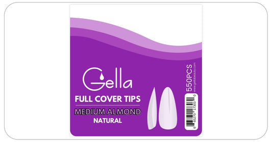 Full Cover Tips - Medium Almond Natural