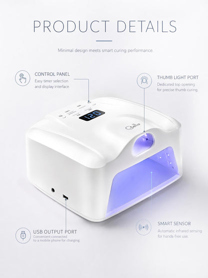 Nail Lamp - Dual Zone White