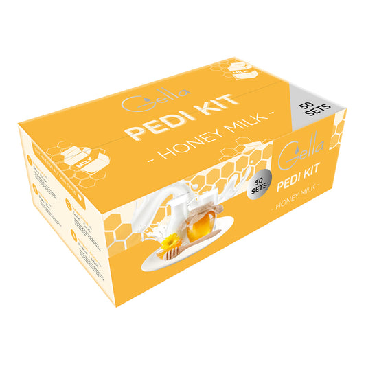 Pedi Kit 4 Steps - Honey Milk 50pc (Carton)