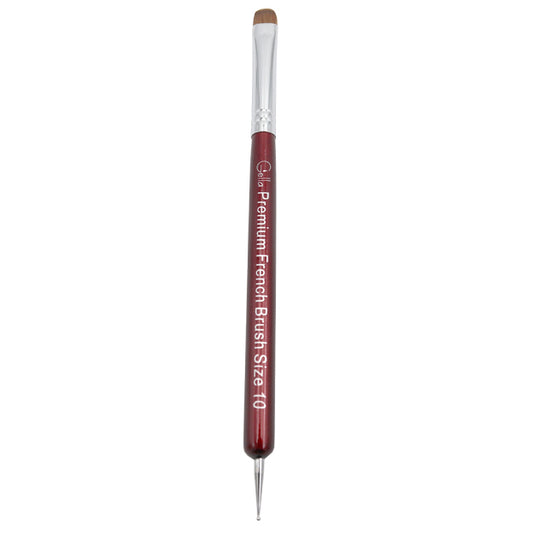 Gella Premium French Brush - Size 10 With Dotter