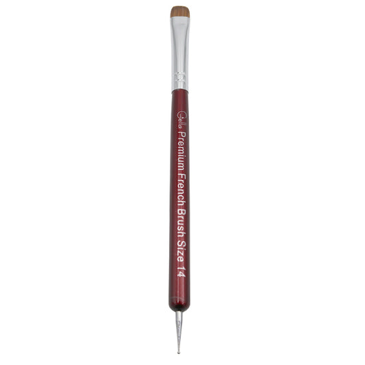 Gella Premium French Brush - Size 14 With Dotter