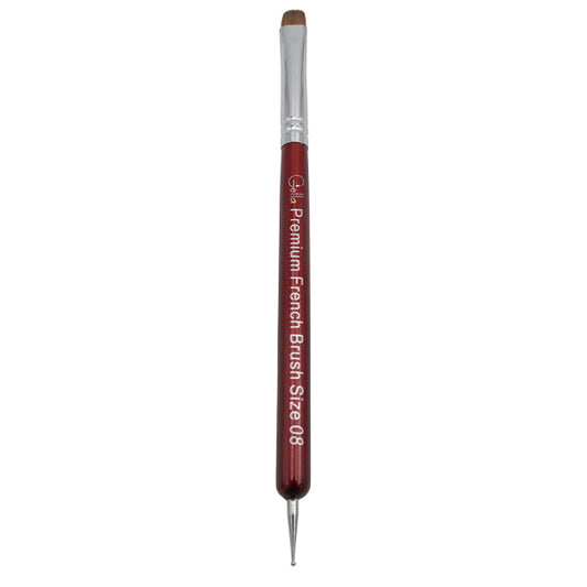 Gella Premium French Brush - Size 08 With Dotter