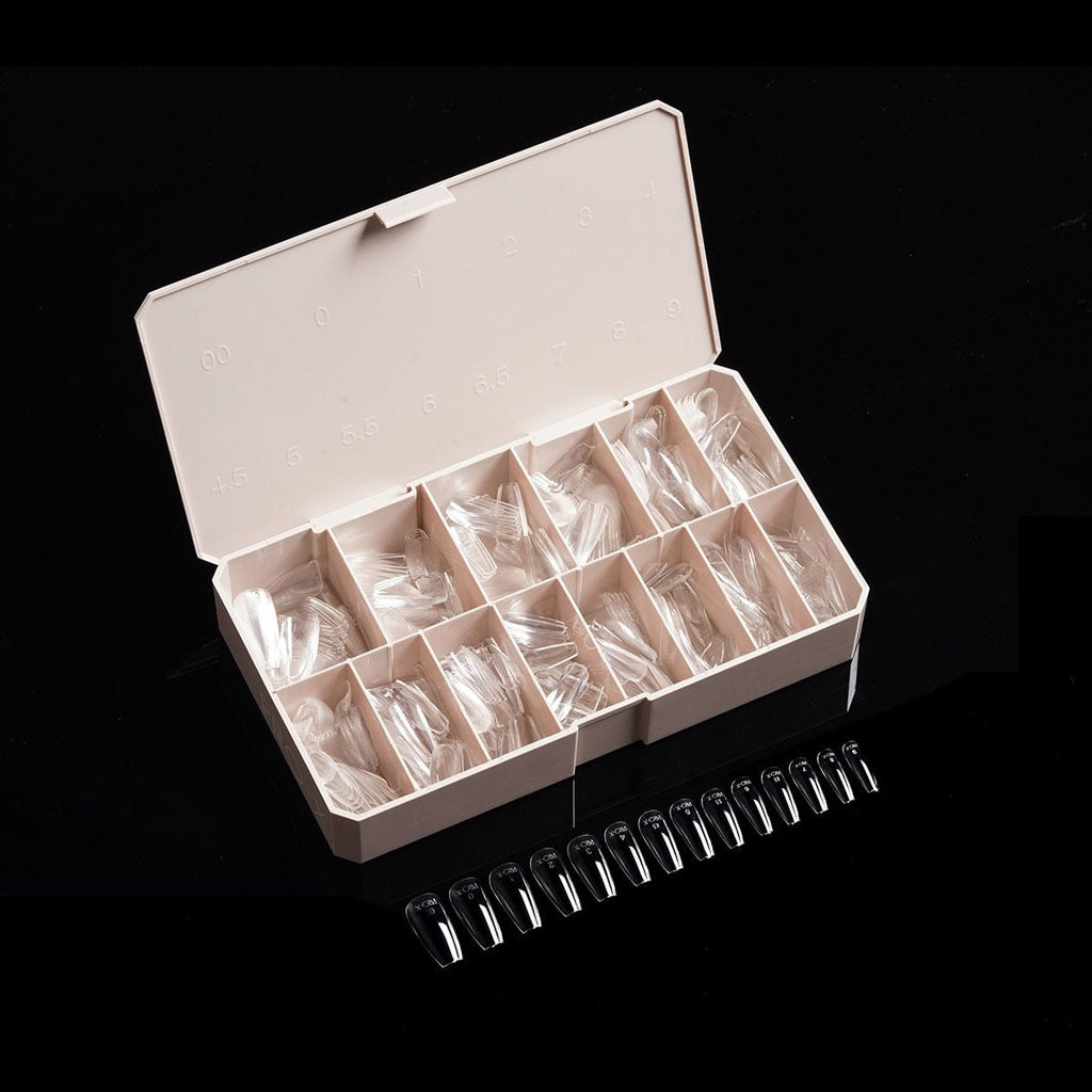 Pro-X Soft Gel Nail Tips - 14 Coffin Medium