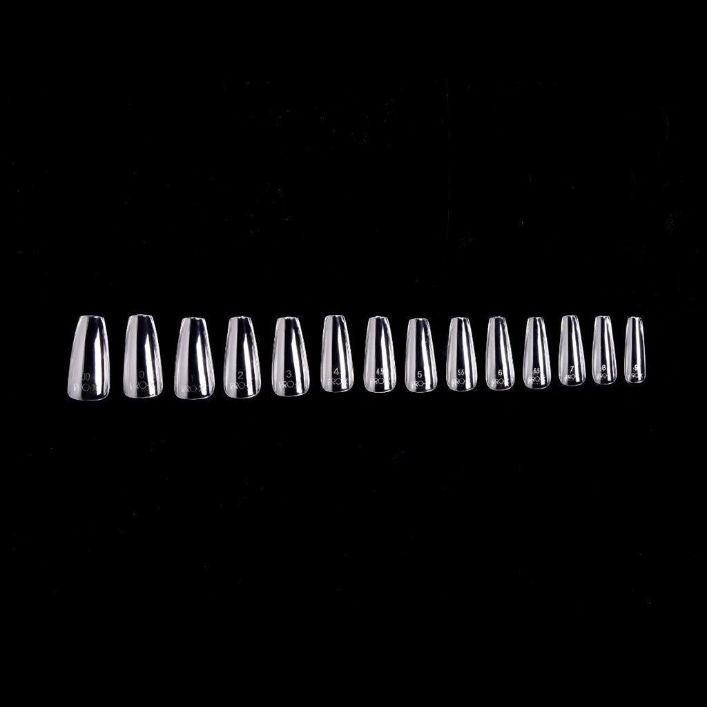 Pro-X Soft Gel Nail Tips - 14 Coffin Medium