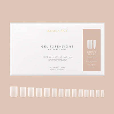 Natural Gel Extensions - NNSS Square Short